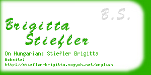 brigitta stiefler business card